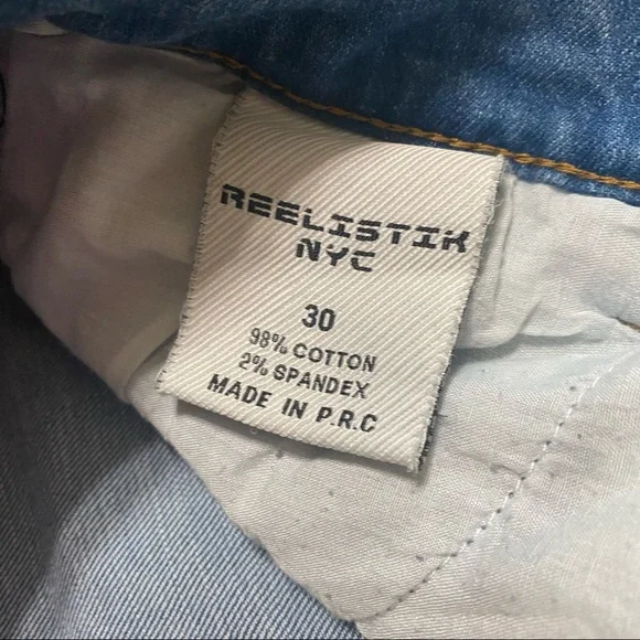 NWOT REELISTIK NYC- CARGO JEANS-BLUE